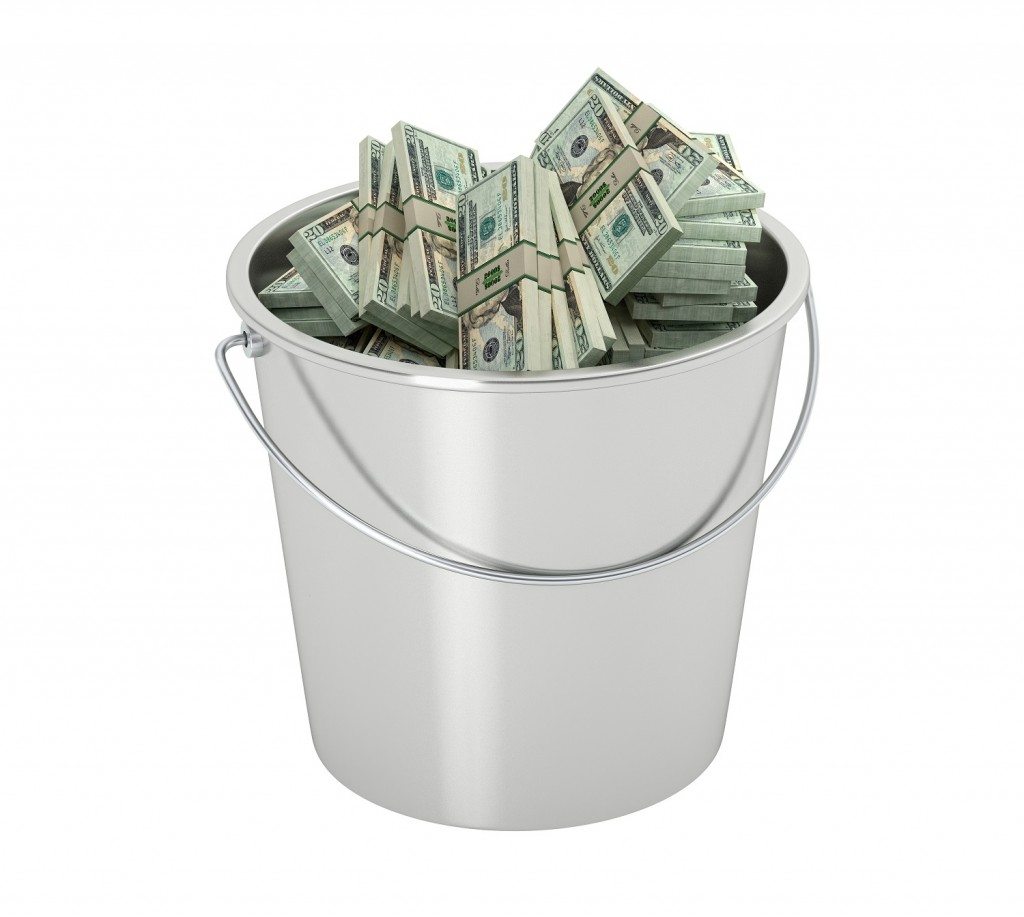 bucket of money clipart - photo #19